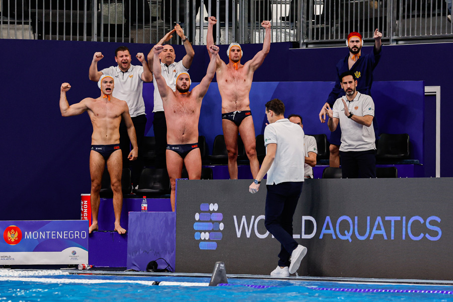 2024-02-05 Water Polo - Montenegro v USA - 2024 Doha World Aquatics Championships