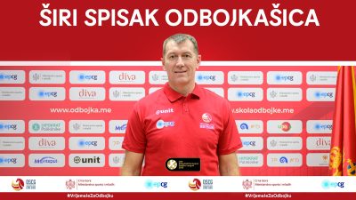 Jovo Caković objavio širi spisak seniorki za Zlatnu ligu - Odbojka Crna Gora