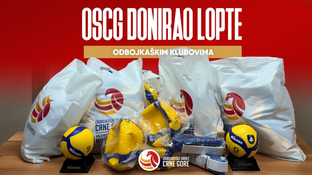 OSCG donirao lopte klubovima - Crnogorska odbojka