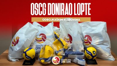 OSCG donirao lopte klubovima - Crnogorska odbojka